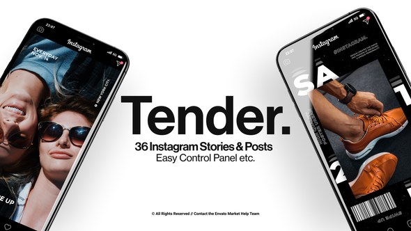 Videohive Tender. - Instagram Stories & Posts Product Promo template preview