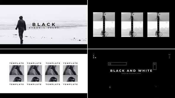 Videohive Black White Intro Show Openers template preview