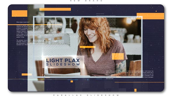 Videohive Light Parallax Universal Slideshow Video Displays template preview