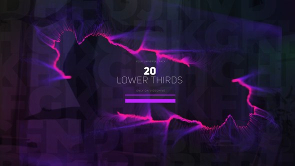 Videohive Particles and Modern Lower Thirds Elements template preview