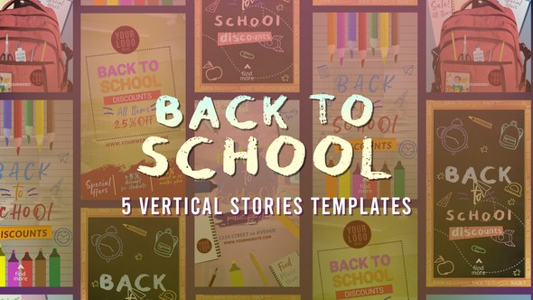 Videohive Back to School Stories 54124029 Product Promo template preview