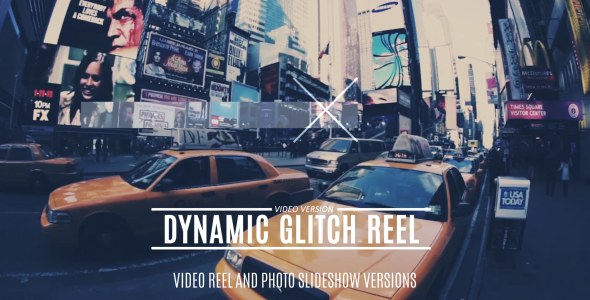 Videohive Dynamic Glitch Reel 14176676 Video Displays template preview