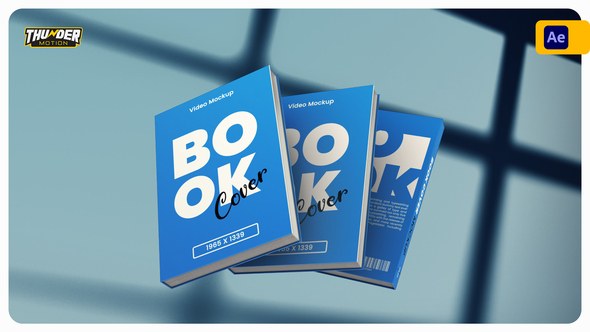 Videohive Clean Book Cover Mockup Product Promo template preview