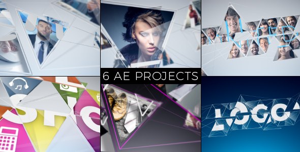 Videohive Connected Mosaic Pack Openers template preview