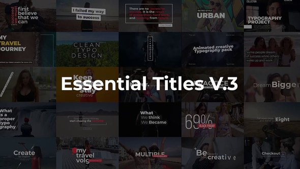 Videohive Essential Titles V.3 Titles template preview