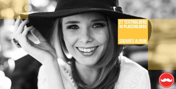 Videohive Squares Album Video Displays template preview