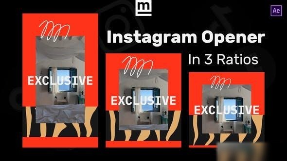 Videohive Instagram Dynamic Opener 45537616 Openers template preview