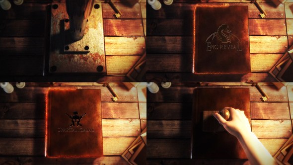 Videohive Epic Book Logo Reveals Logo Stings template preview