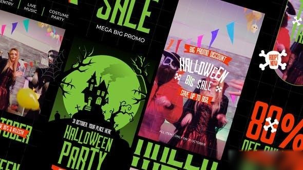Videohive Halloween Promo Instagram Stories Openers template preview