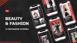 Videohive Beauty & Fashion Instagram Stories v.2 Product Promo template preview