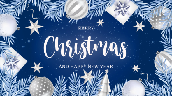 Videohive Merry Christmas Intro 2026 Video Displays template preview