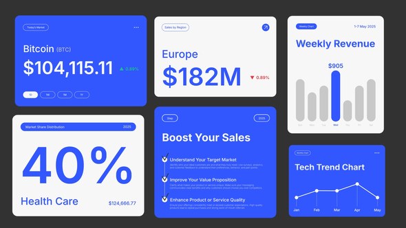 Videohive Market Sales Infographic Infographics template preview