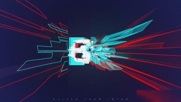 Videohive Glitch Logo Intro 37722012 Logo Stings template preview