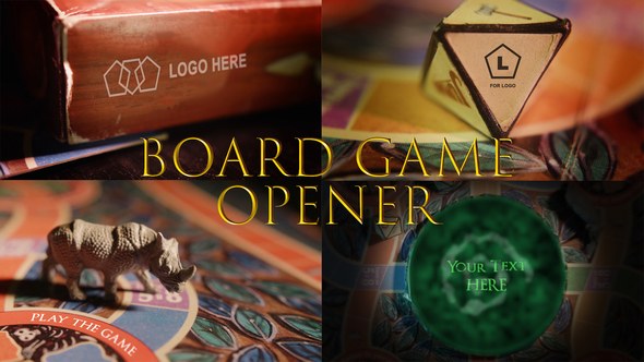 Adventure Board Game Opener Video Displays template preview