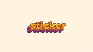 Videohive Sticker Typography Titles template preview