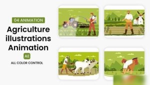 Videohive Agriculture illustrations Scene Elements template preview