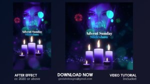 Videohive Advent Sunday Slideshow Openers template preview