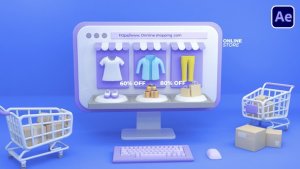 Videohive Online Shopping Logo Logo Stings template preview