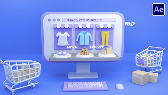 Videohive Online Shopping Logo Logo Stings template preview