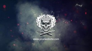 Videohive Glitch Smoky Logo Reveal Logo Stings template preview