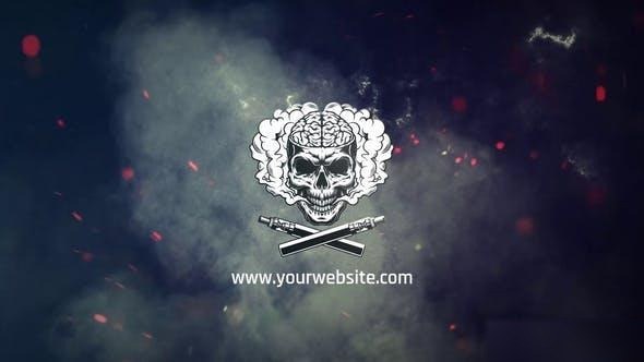 Videohive Glitch Smoky Logo Reveal Logo Stings template preview