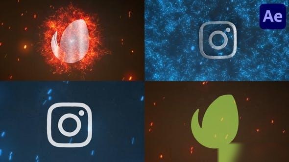 Videohive Fire Logo for After Effects Logo Stings template preview