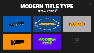 Videohive Modern Title Type Titles template preview