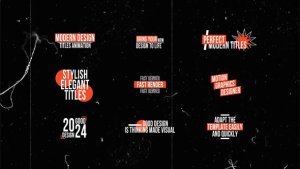 Videohive Modern Titles | AE 54951496 Titles template preview