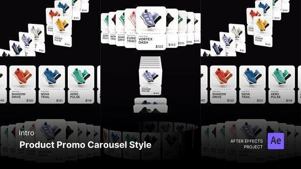 Videohive Intro - Product Promo Carousel Style After Effects Project Files Product Promo template preview