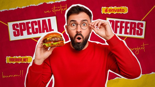Videohive Fast Food Intro 58346173 Openers template preview