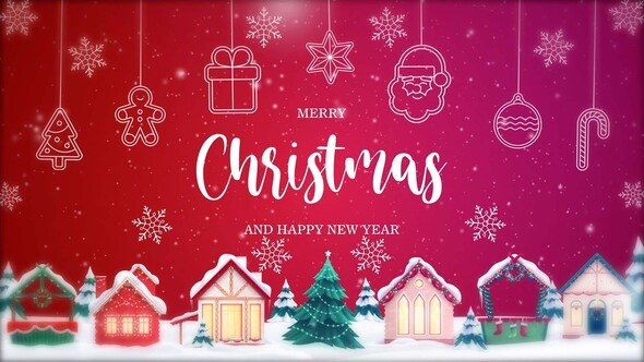 Christmas Intro I Christmas Opener 2 MOGRT Premiere Pro template preview
