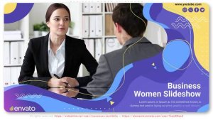 Videohive Business Women Slideshow Video Displays template preview