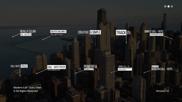 Videohive Modern Call Outs | After Effects 46609781 Titles template preview