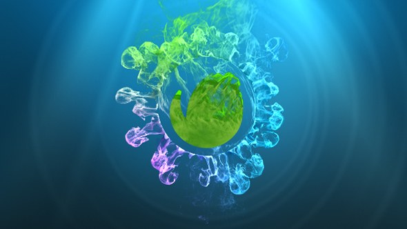 Beauty Particles World Video Displays template preview