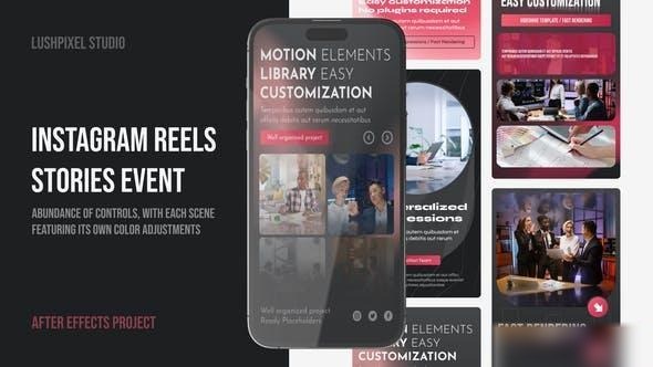 Videohive Instagram Reels Online Course Openers template preview