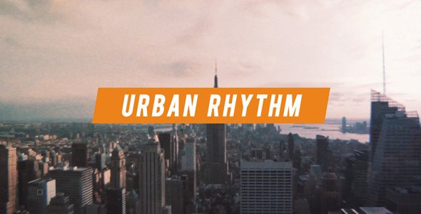 Urban Intro Video Displays template preview