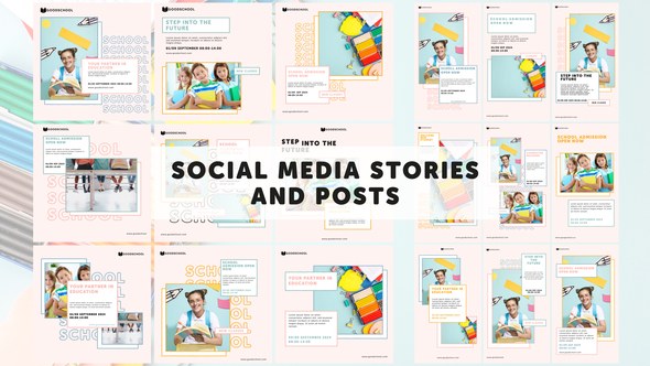 Videohive Social Media Stories and Posts 51318360 Elements template preview