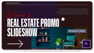 Real Estate Dark Promo Premiere Pro template preview