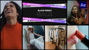 Videohive Dynamic Black Friday & Cyber Monday Promo for After Effects Product Promo template preview
