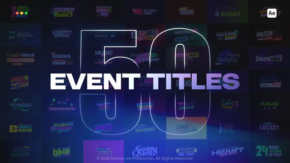 Videohive Event Titles 58956693 Titles template preview