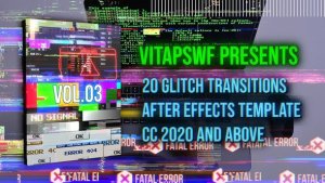 Videohive Glitch Transitions Vol. 03 Broadcast-packages template preview