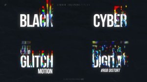Videohive Liquid Glitch Titles Titles template preview