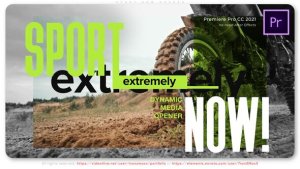 Sport Now Opener Premiere Pro template preview