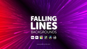 Videohive Falling Lines Backgrounds Elements template preview