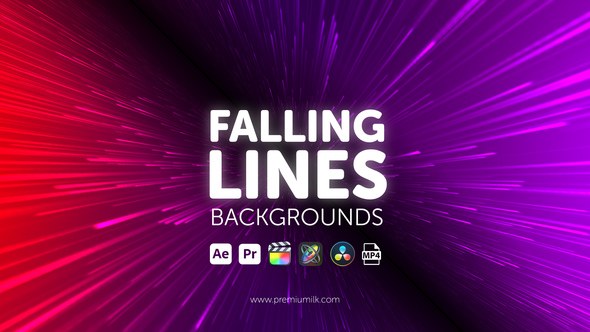 Videohive Falling Lines Backgrounds Elements template preview