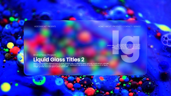 Videohive Liquid Glass Titles II Titles template preview