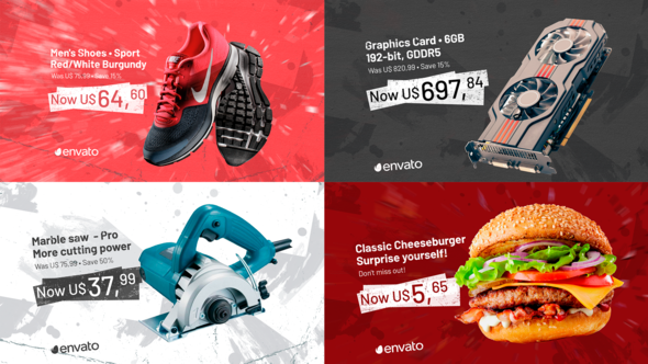 Videohive Impactful Sales Titles template preview