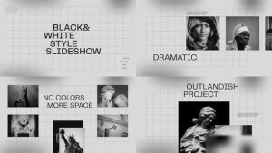 Videohive Black and White Slideshow 51566489 Openers template preview