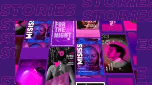 Videohive Purple Stories Instagram Product Promo template preview