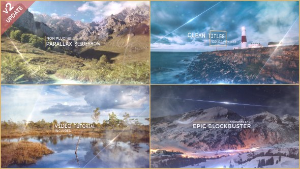 Parallax Slideshow Video Displays template preview